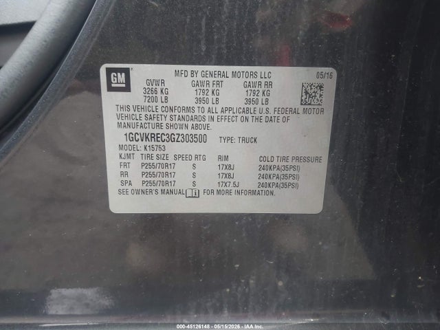 Chevrolet Silverado 1500 1lt