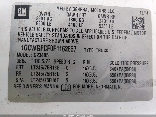 Chevrolet Express Work Van