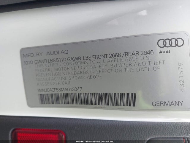 Audi S5 Premium Plus Tfsi Quattro Tiptronic