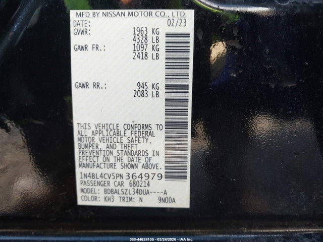 Nissan Altima Sr Fwd