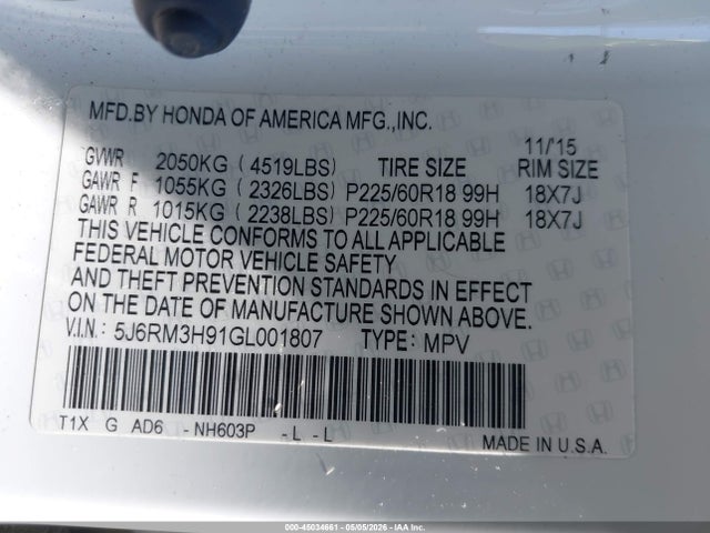 Honda CR-V Touring
