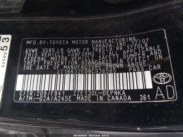 Toyota Corolla Le