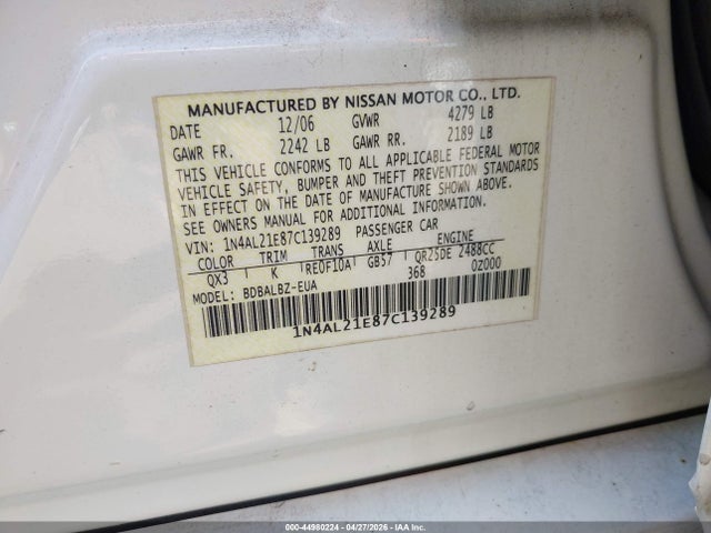 Nissan Altima 2.5 S