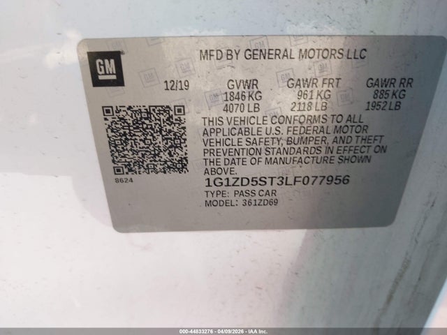 Chevrolet Malibu Fwd Lt