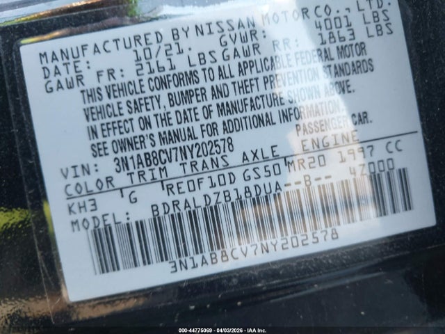 Nissan Sentra Sv Xtronic Cvt