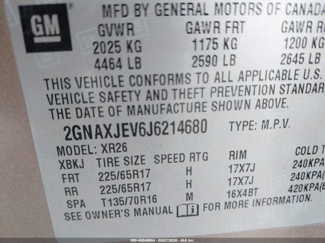 Chevrolet Equinox Lt