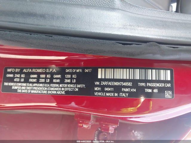 Alfa Romeo Giulia Ti Awd