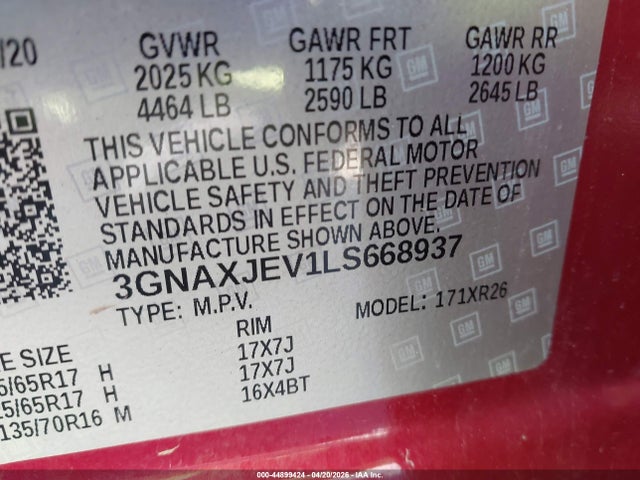 Chevrolet Equinox Fwd 2fl
