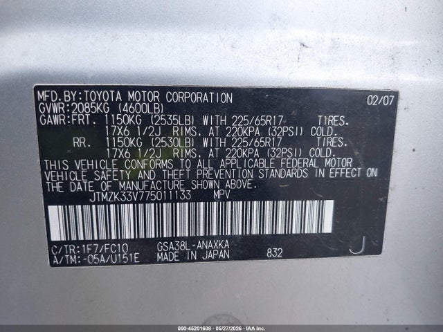 Toyota RAV4 Base V6