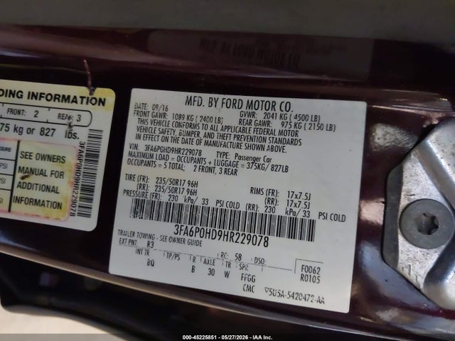 Ford Fusion Se