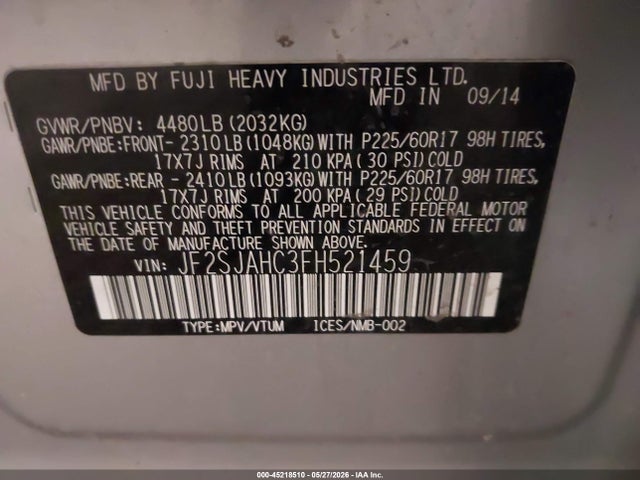 Subaru Forester 2.5i Limited