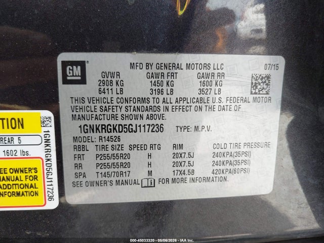 Chevrolet Traverse 1lt