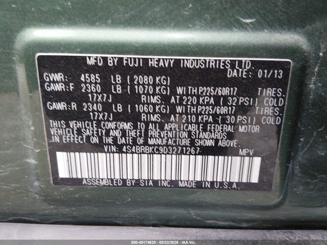 Subaru Outback 2.5i Limited