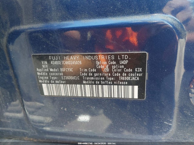 Subaru Outback 3.6r Touring