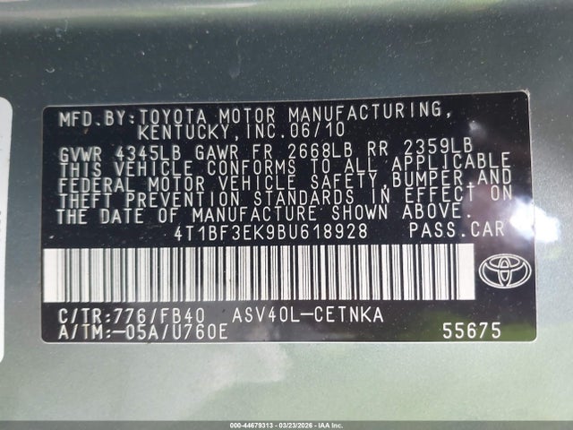 Toyota Camry Le