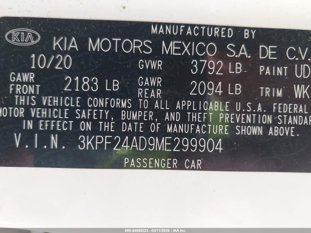 Kia Forte Lxs