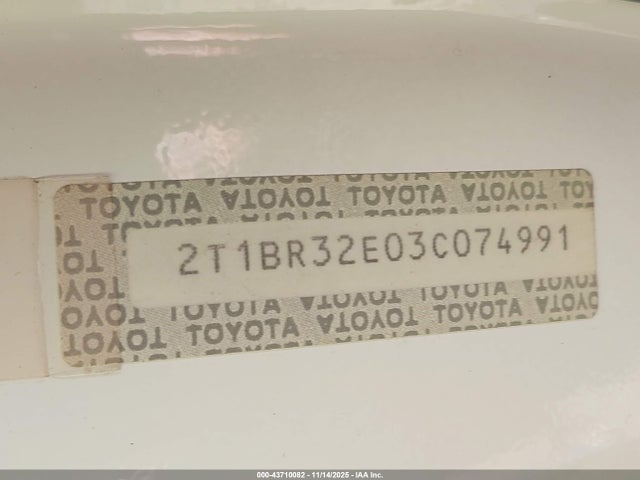 Toyota Corolla Le