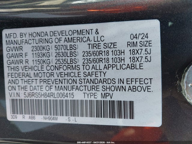 Honda CR-V Hybrid Sport-l