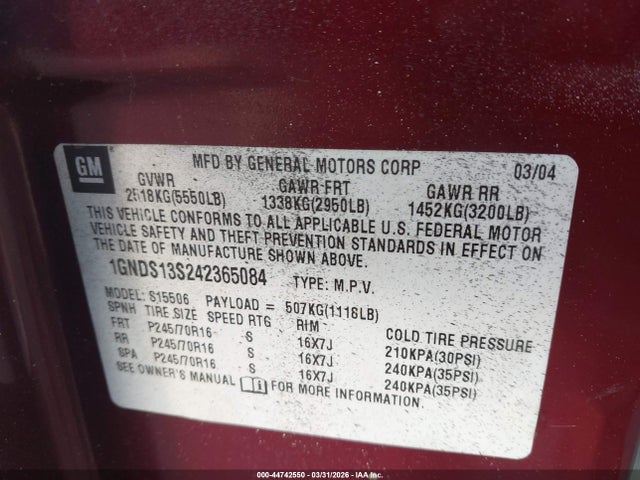 Chevrolet Trailblazer Ls