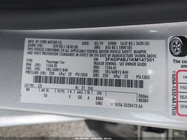 Ford Fiesta Se