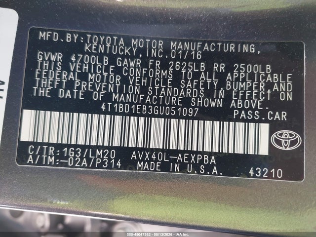 Toyota Avalon Hybrid Limited