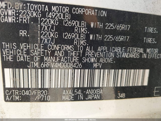 Toyota RAV4 Le