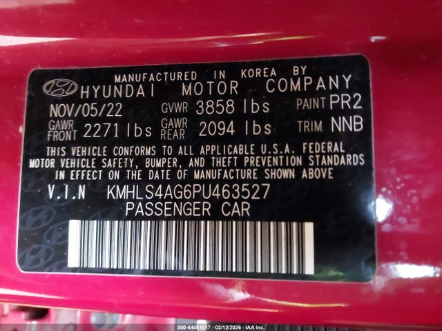 Hyundai ELANTRA Sel