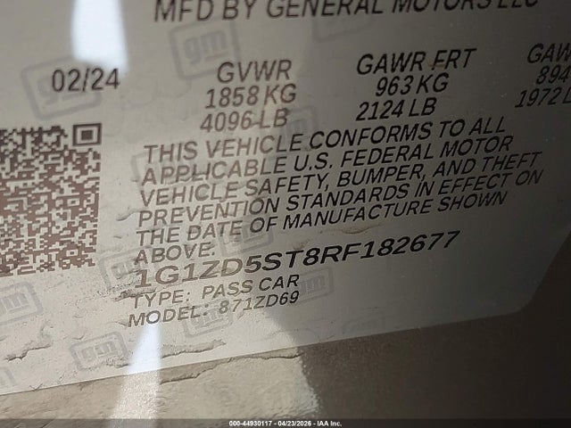 Chevrolet Malibu Fwd 1lt