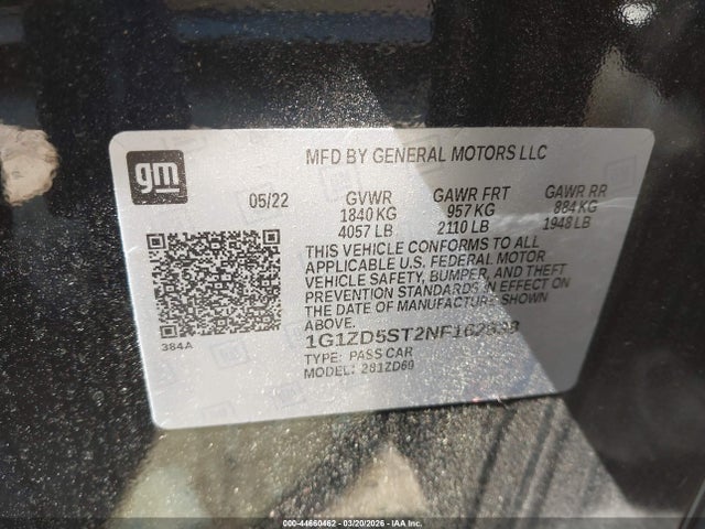 Chevrolet Malibu Fwd Lt
