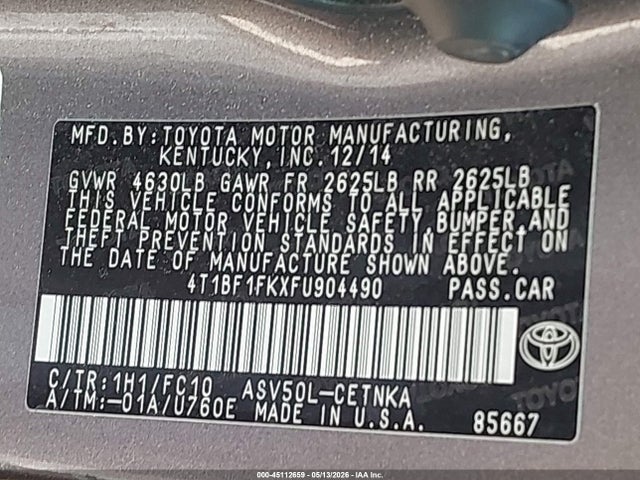 Toyota Camry Le