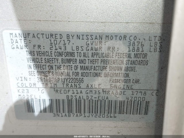 Nissan Sentra Sv