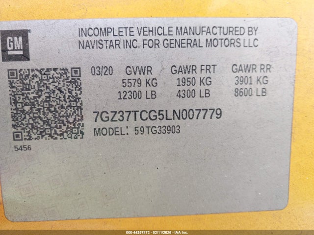 General Motors Savana Cutaway Work Van