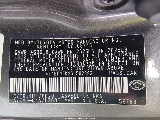 Toyota Camry Le