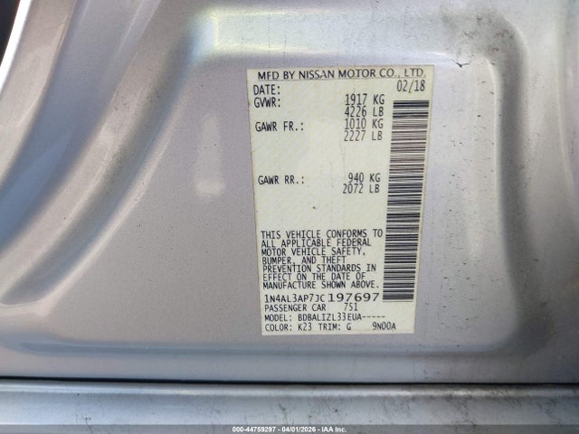 Nissan Altima 2.5 Sv