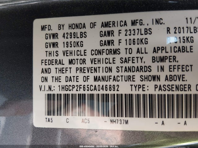 Honda Accord 2.4 Se