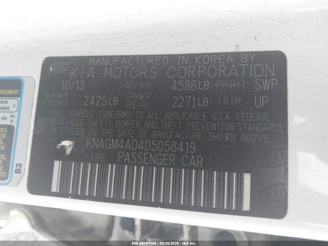 Kia Optima Lx