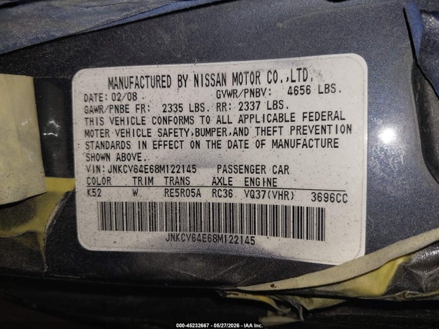 INFINITI G37 Journey