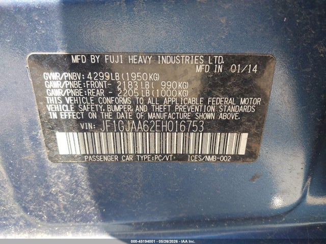 Subaru Impreza 2.0i