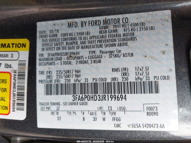 Ford Fusion Se