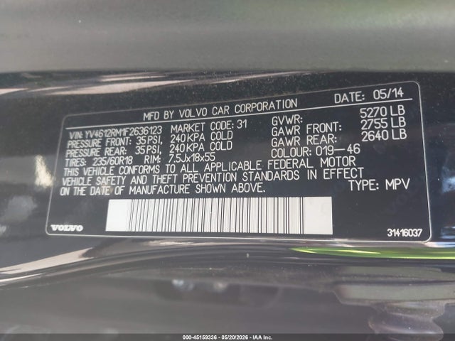 Volvo XC60 T5 Platinum
