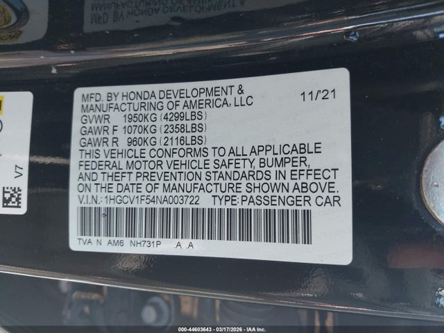 Honda Accord Ex-l