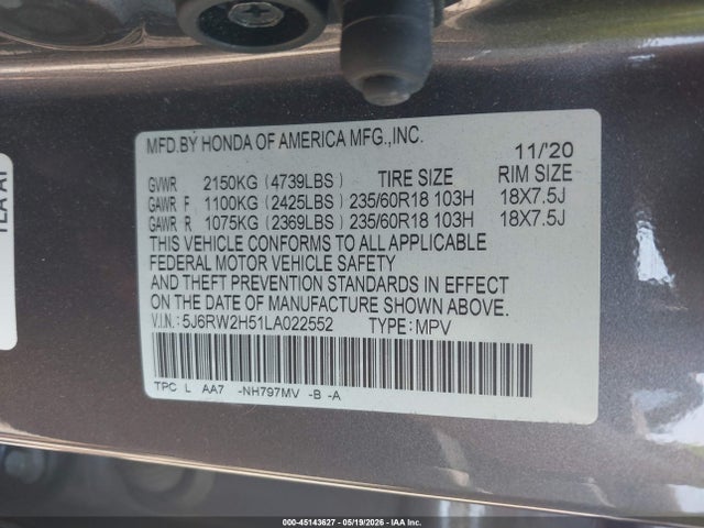 Honda CR-V Awd Ex