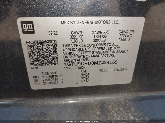 GMC Sierra 1500 4wd  Short Box Elevation