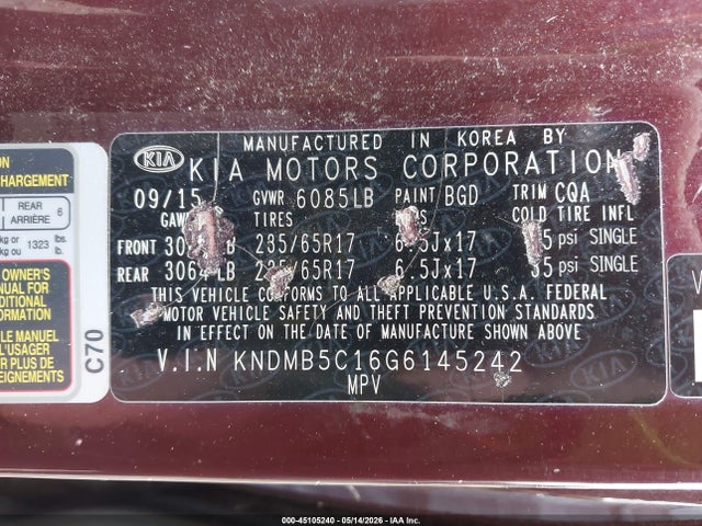 Kia Sedona Lx
