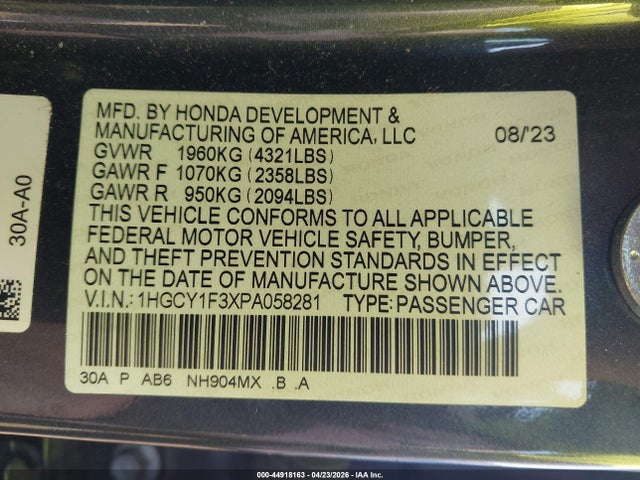 Honda Accord Ex