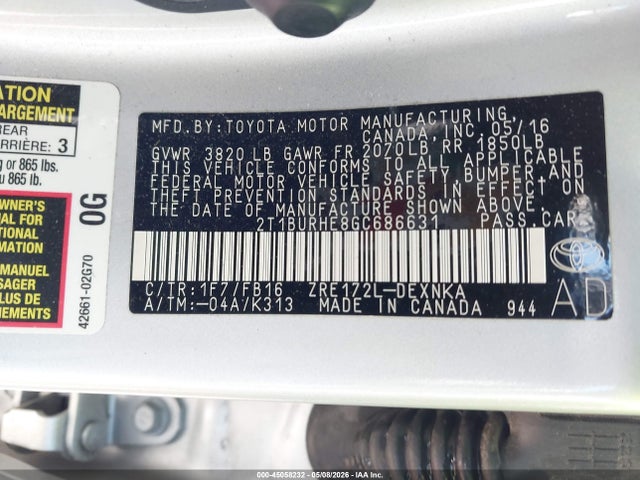 Toyota Corolla Le