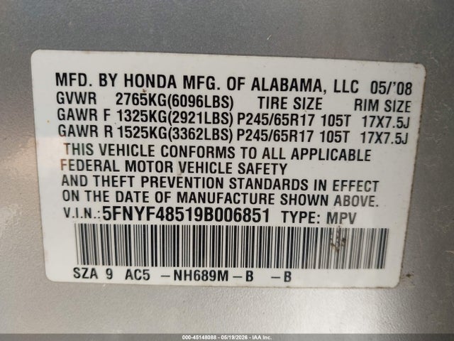 Honda Pilot Ex-l