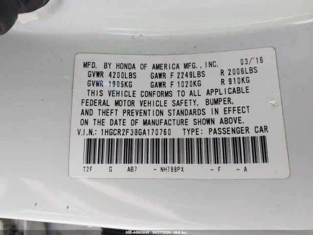 Honda Accord Lx