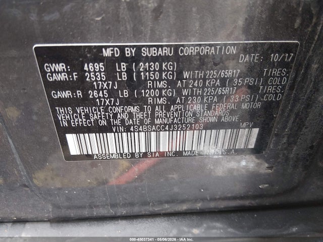 Subaru Outback 2.5i Premium