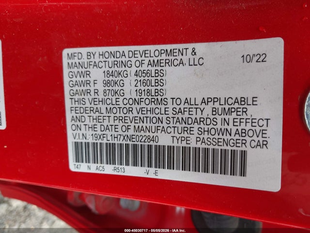 Honda Civic Ex-l
